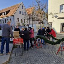 Aufbau Osterbrunnen 2025 @M. Höcht