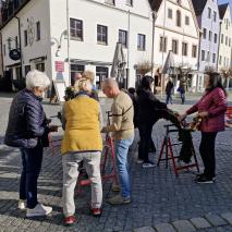 Aufbau Osterbrunnen 2025 @M. Höcht