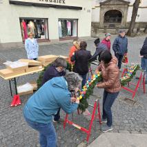 Aufbau Osterbrunnen 2026 @P. Ertl