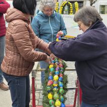 Aufbau Osterbrunnen 2026 @P. Ertl
