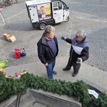 Aufbau Osterbrunnen 2026 @P. Ertl