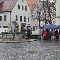 Aufbau Osterbrunnen 2024   @P. Ertl